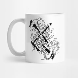 Abstract doodle line Mug